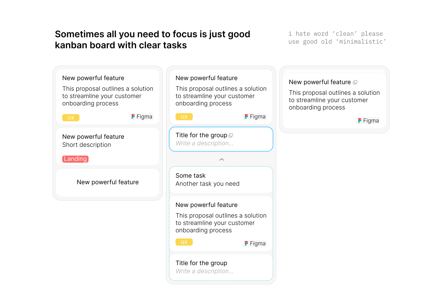 Kanban screen 1
